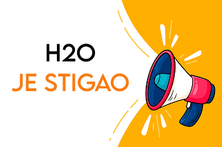 H2O voda je stigla